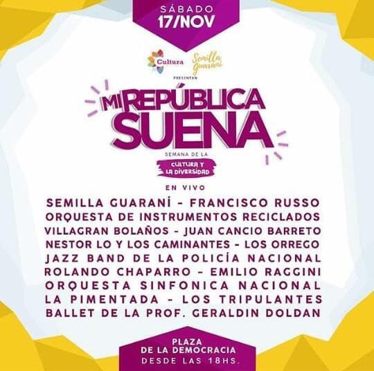 StanleyProduPy's tweet photo. Esta noche @los_tripulantes en #MiRepublicaSuena plaza de la #Democracia 👇🏻 https://t.co/dUxoUvBObA