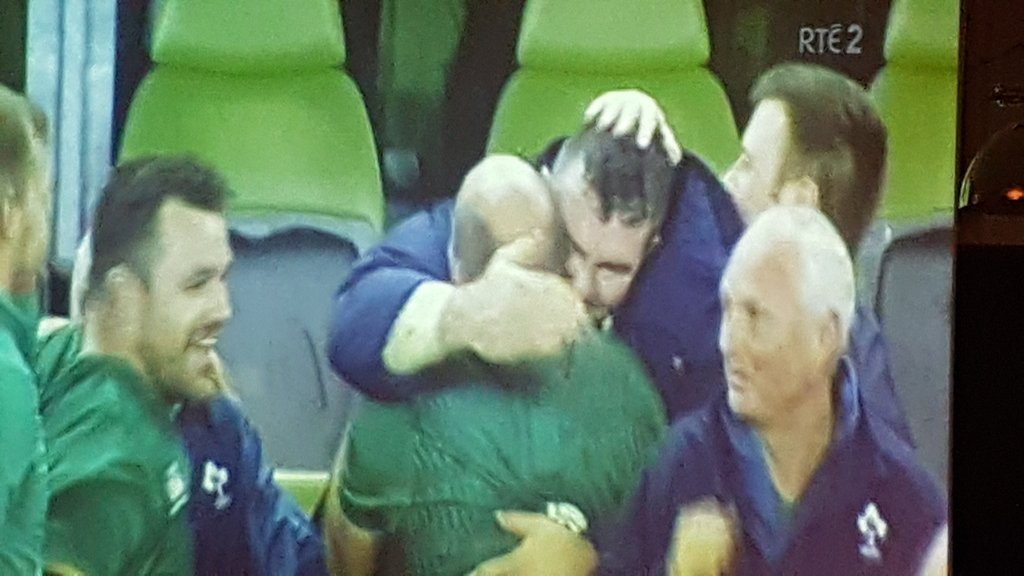 Russell Crowe, Shortland St, Lorde, Flight Of The Conchords, Sam Neill, Kiri Te Kanawa, Xena Warrior Princess, The lads from Crowded House: Your boys took a hell of a beating! #IREvNZL