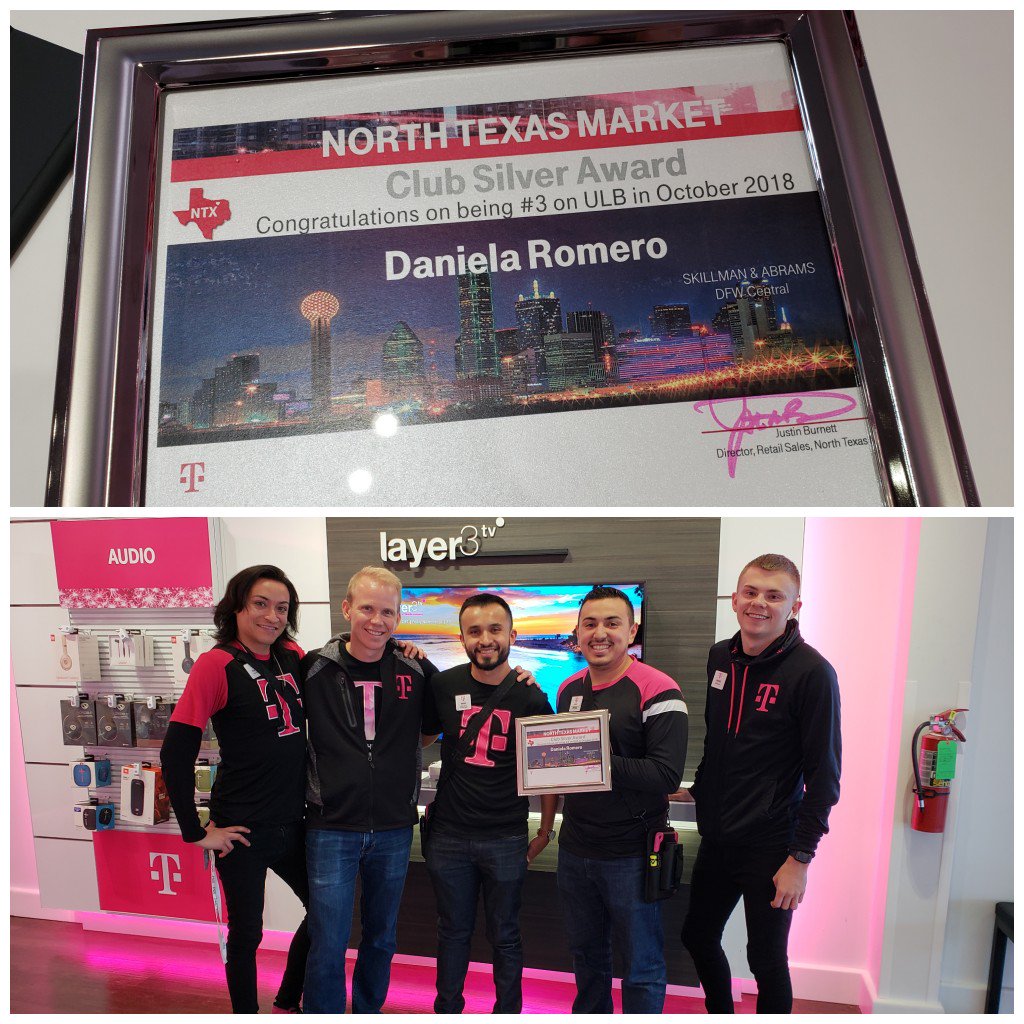 jstn692's tweet photo. So excited to be back at skillman delivering more hardware for @Dromero0121 , shes put in a lot of hard work to get her store back to the top and that they did in October!!  Determination matters.... #clubsilver #SWisbest #howNTXdoesit https://t.co/hGucqtg2l5
