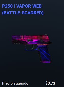 squallrbg98's tweet photo. SORTEITO SPONSOR CON @LesuGames23 

ROLL 20 MINS! GO!! 🤑🤑🤑

P250 | VAPOR WEB (BATTLE-SCARRED) 0,73$

►RT!

►FOLLOW: @chorizo_pati  @LesuGames23 

►Estar en el STREAM!!

https://t.co/6aO7Yw065x

@VGO_gg #VGOGiveaway #vgogambling #WAXonStream @opskinsgo @wax_io https://t.co/HZJB0KffPN