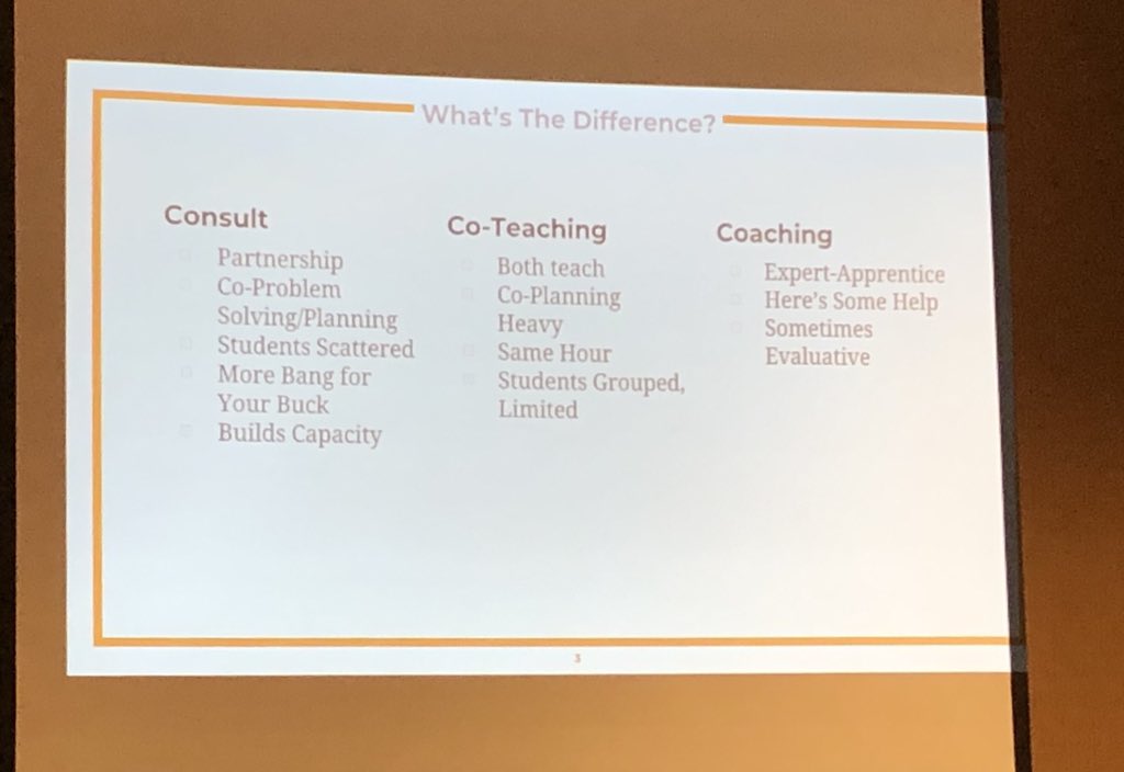 dashendric's tweet photo. EL Consult - a new model of serving ELs? Shared at @MELEdConference #meled2018 #ellchat https://t.co/nvKRu6vemr