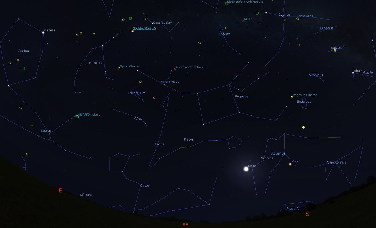 gmrpetricca's tweet photo. Tonight's possible astro targets:
#Mars - #Neptune - #Moon
#Uranus - #M2 - #M31 - #M33
#comet 64p #Swift #Gehlres
#NGC404 Mirach's Ghost
#Cassiopeia #Perseus #MilkyWay area.
Let's see what it's possible to do from #Stornoway city centre. #astronomy #HebDarkSkies #OuterHebrides https://t.co/LOciVQRb0m