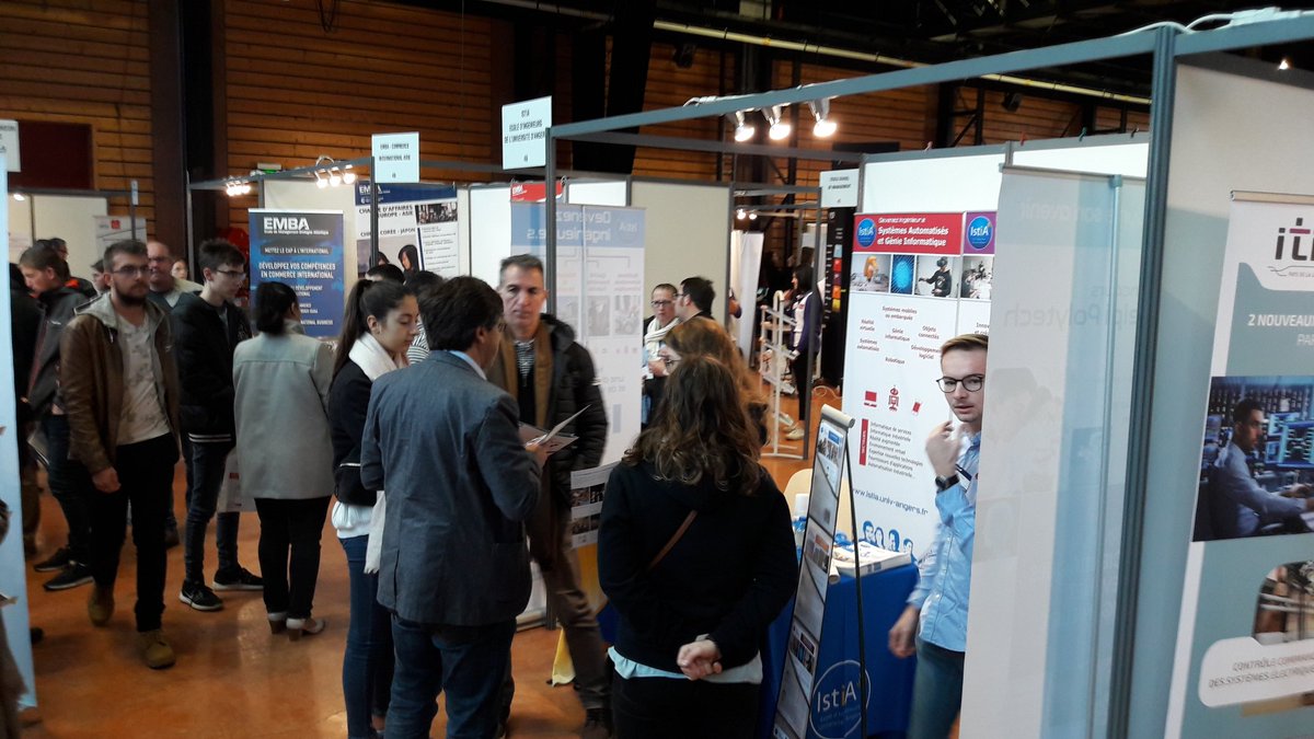 Forum des grandes écoles #studyrama le stand de l'@ISTIA_Angers n'a pas désempli de la journée !
