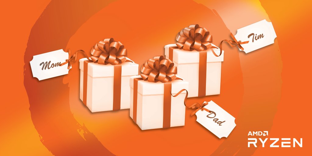 AMDRyzen's tweet photo. Don’t just shop for your family this holiday season. Buy #RyzenAND save money to buy a Ryzen 7 2700X for yourself too. https://t.co/Pg0YbjuBoX https://t.co/elHIMSiglt