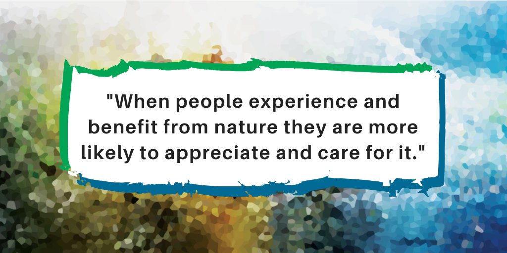 “When people experience and benefit from nature they are more likely to appreciate and care for it” #NatureForAll

natureforall.global/why