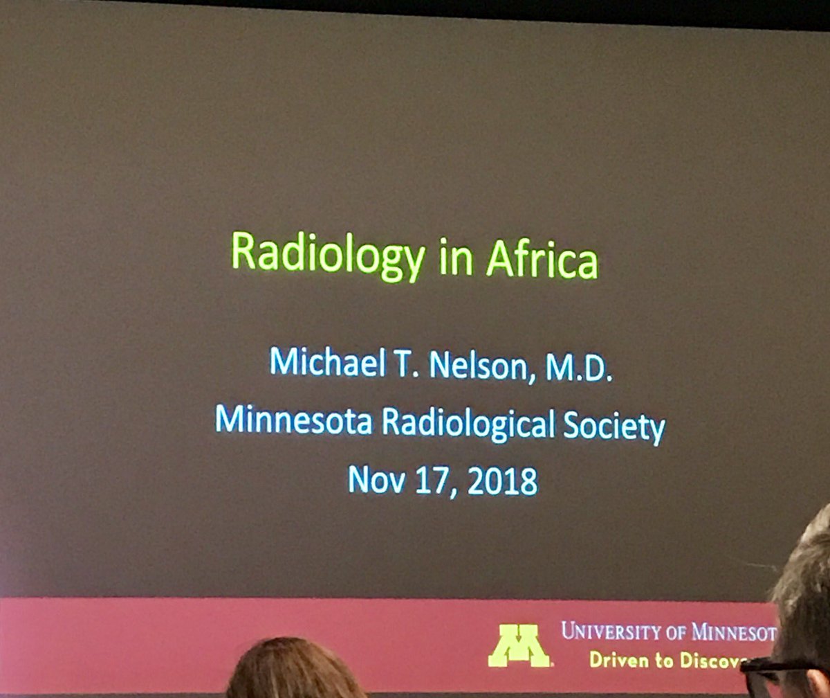 MNRadSoc's tweet photo. Fascinating presentation on Radiology in Africa and associated educational programs, from Dr. Michael T. Nelson, recipient of the Helmut Diefenthal Humanitarian Service Award. https://t.co/gtLXMz3Vio