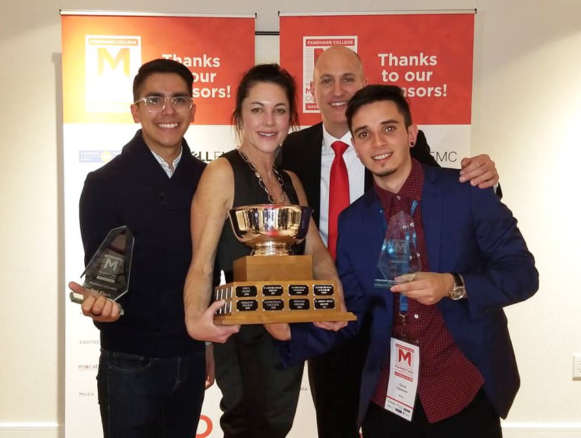 SenecaBusiness's tweet photo. Congratulations to our #SenecaMarketing students, who traveled to London, Ontario on November 15-16. 

The group went to Fanshawe College and took top honours, placing first overall in the Ontario Colleges' Marketing Competition! 

#OCMC2018 #SenecaProud #SenecaBusiness https://t.co/WjkizNtbi0