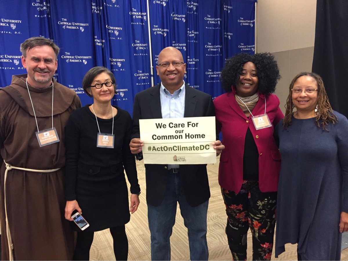 IPLdmv's tweet photo. The wonderful  #environmentaljustice panelists at the DC Meeting of Popular Movements - Dr. Sacoby Wilson, @robin173150, @NeBuzzardPoint, and @JacekOFM of @CCADW - want the @councilofdc to #ActOnClimateDC! https://t.co/4Jch7hw2JX