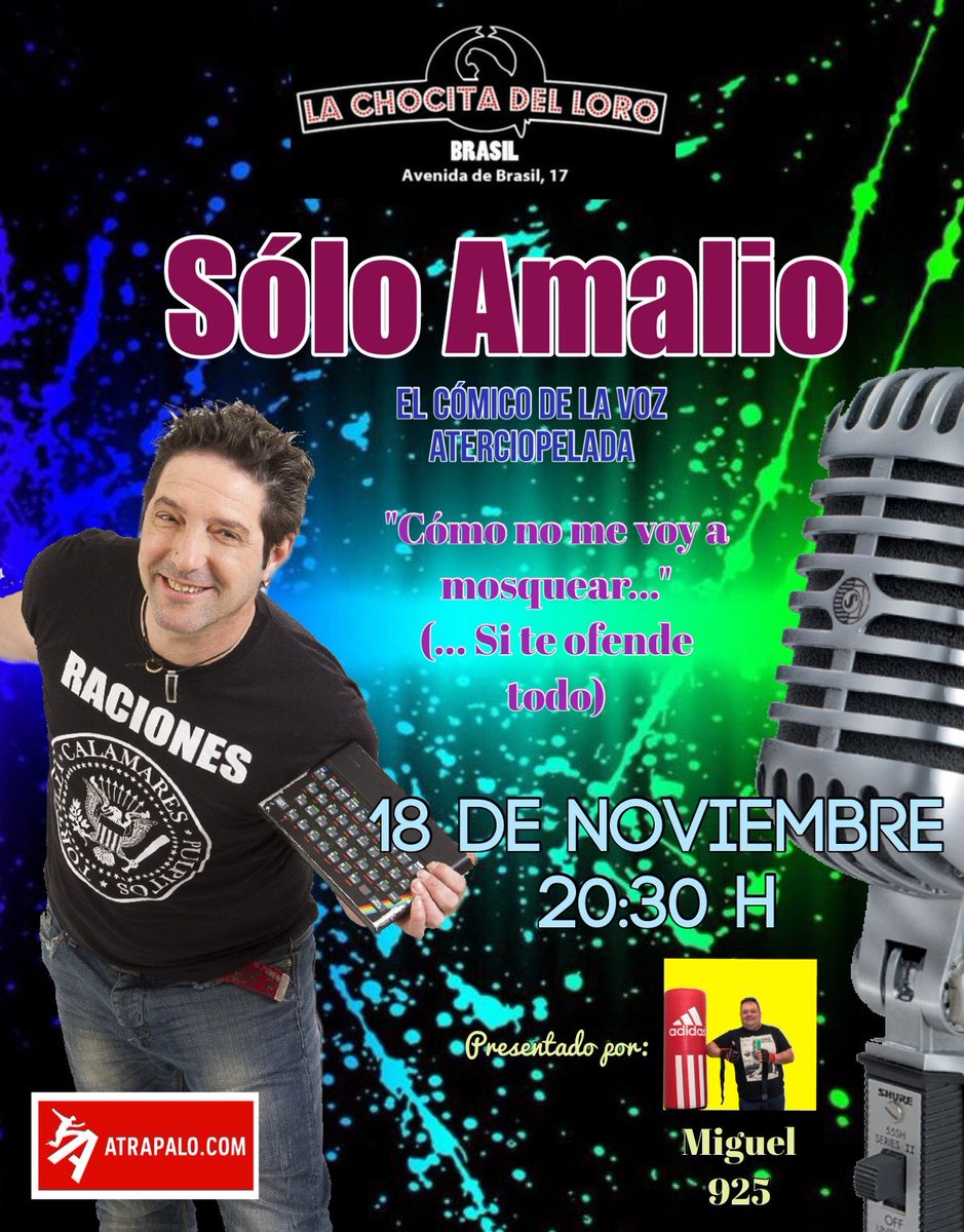 Soloamalio's tweet photo. ATENCIÓN CONCURSO.........

¿¿ESTÁS HASTA LAS NARICES DE PIELESFINAS??

¿¿ERES UN@ DE ELL@S??

Vente.... Que vas a aprender!!!!

Te REGALO un 2x1, para el show de MAÑANA en La Chocita del Loro-Av Brasil.... Si me pones por aquí de cual de los GRUPOS eres!!!

#comonomevoyamosquear https://t.co/Q9mHu9AoPI