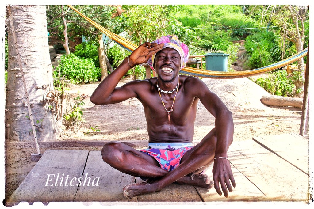 Here is a man who left his home because he couldn’t stand waking up to the sufferings of his family, unable to provide for them. I met him on the shores of Tanji beach where he built his lodge- his only means of survival.