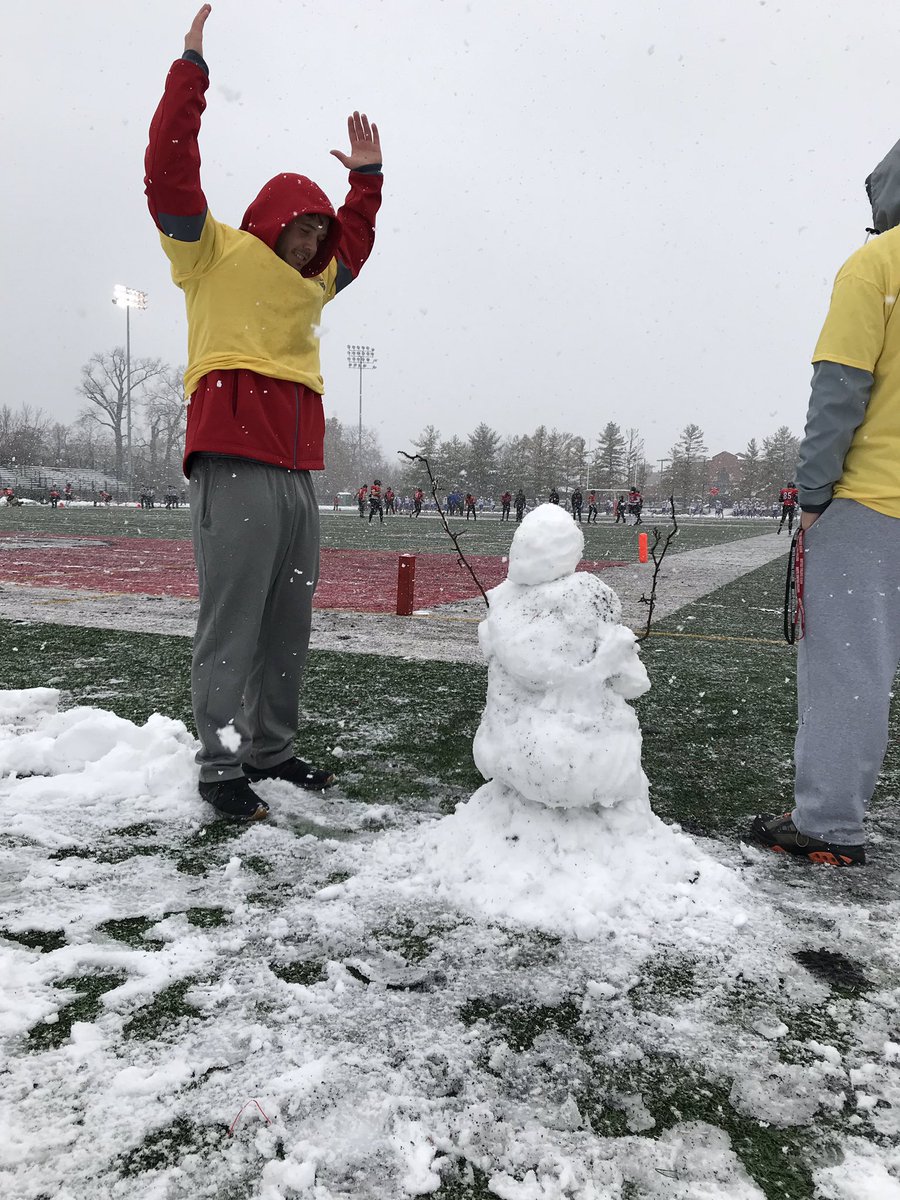 JasonShanner's tweet photo. @nccbaseball @NCC_Athletics #TOUCHDOWNSNOWMAN #CARDSBY1000 https://t.co/4ovPiu5QtC