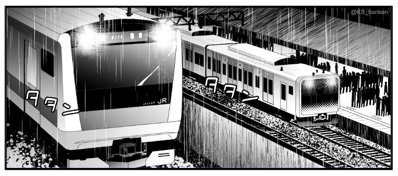 久しぶりに電車描いた。たのしかった。 