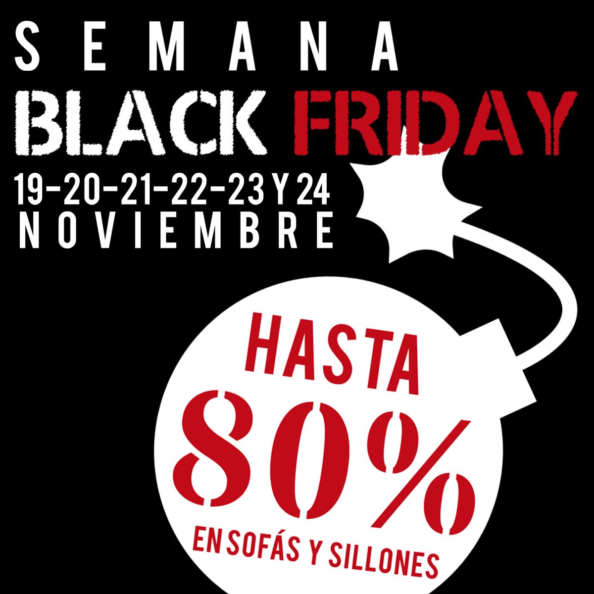 LBS_SOFAS's tweet image. 🔊 El próximo lunes 19 de Noviembre comienza la semana de descuentos en #LBSSofas

#BlackFriday toda la semana hasta el sábado 24 de Noviembre!!

Aprovecha ahora y llévate el #sofa o #sillón que necesitas para llevar el máximo confort a tu hogar 🎁💖 #sofasmadrid #sillonesmadrid