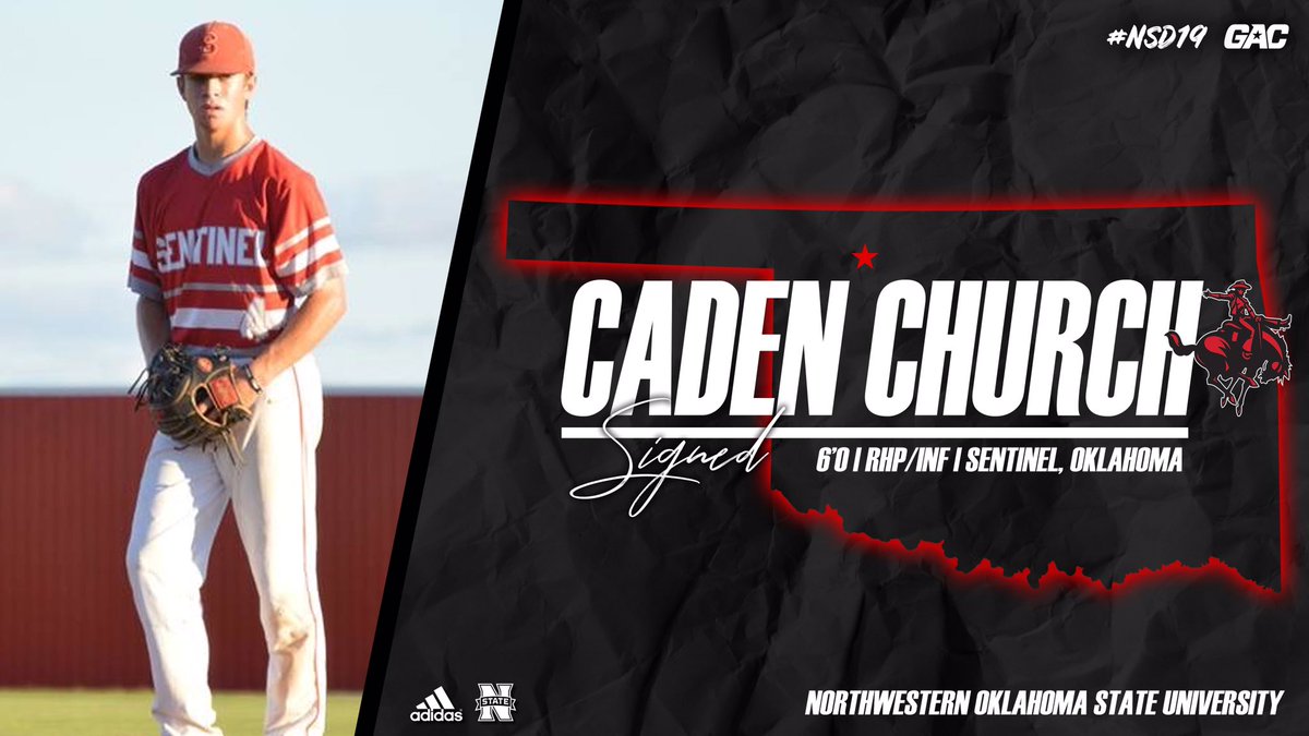 We are excited to announce the signing of Caden Church out of Sentinel, Oklahoma

Welcome to the Ranger Family!

#NSD19 #RRR