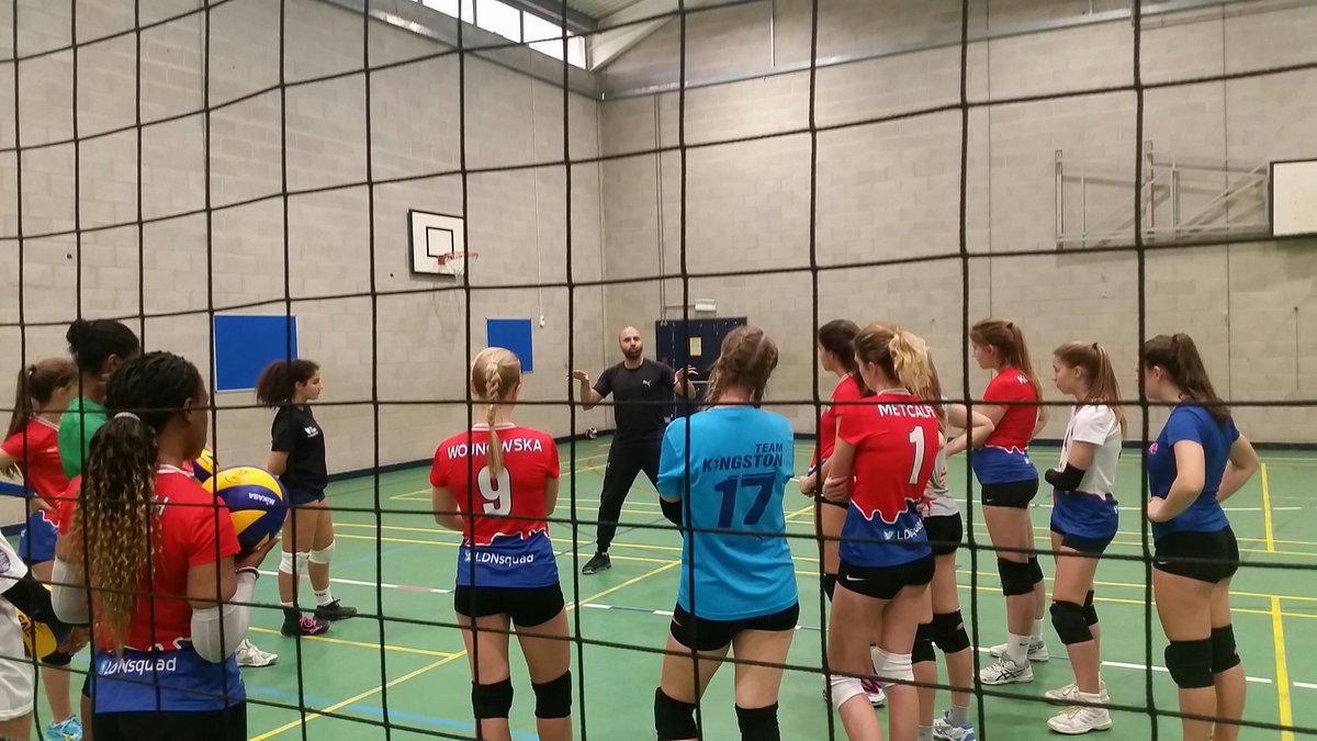 <a href="/LDNsquad/">London Junior Vball</a> athletes focus on preparing for reception and defence as part of training camp with Coach Sliti &amp; Coach Johnson. #gettingbetter@doingthesimplethingswell😉