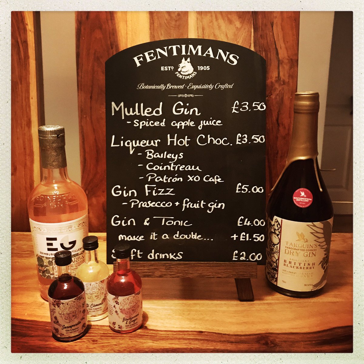 Menu ready for St James’ Festive Fayre - come see us Sunday on level 2, Platinum Floor to grab a delicious drink whilst browsing our gin, fizz &amp; ale selection <a href="/StJamesParkNE1/">St. James' Park</a> @poeticlicensedistillery @fentimansltd #gin #prosecco #cocktails #stockingfillers #gifts #mobilebar #xmas