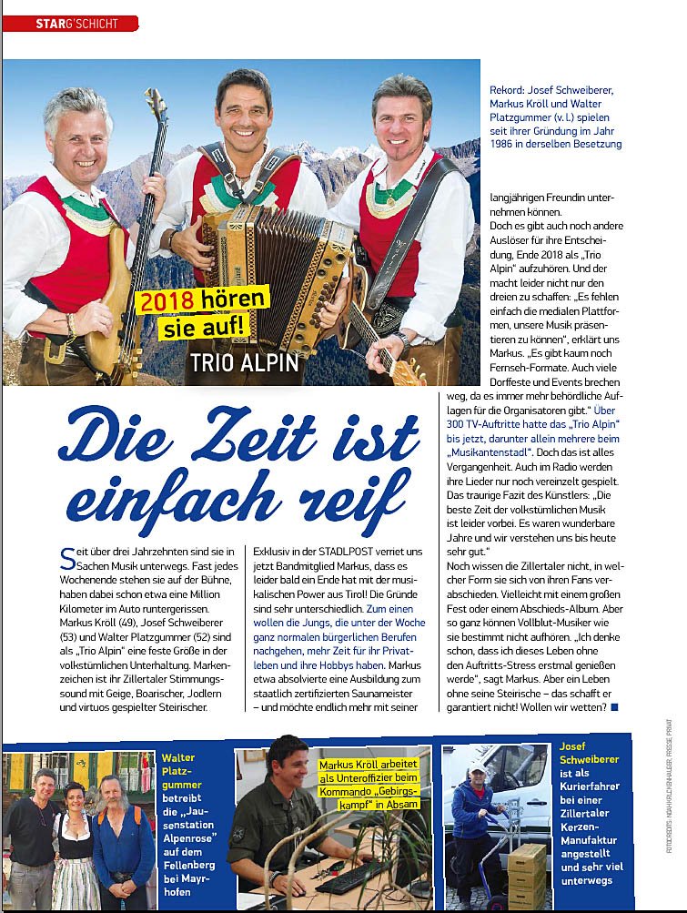 walterrupprech1's tweet photo. TRIO ALPIN hört mit 31.12.2018 auf! Danke für über 30 Jahre Treue und Unterstützung! https://t.co/hdx8gYffya