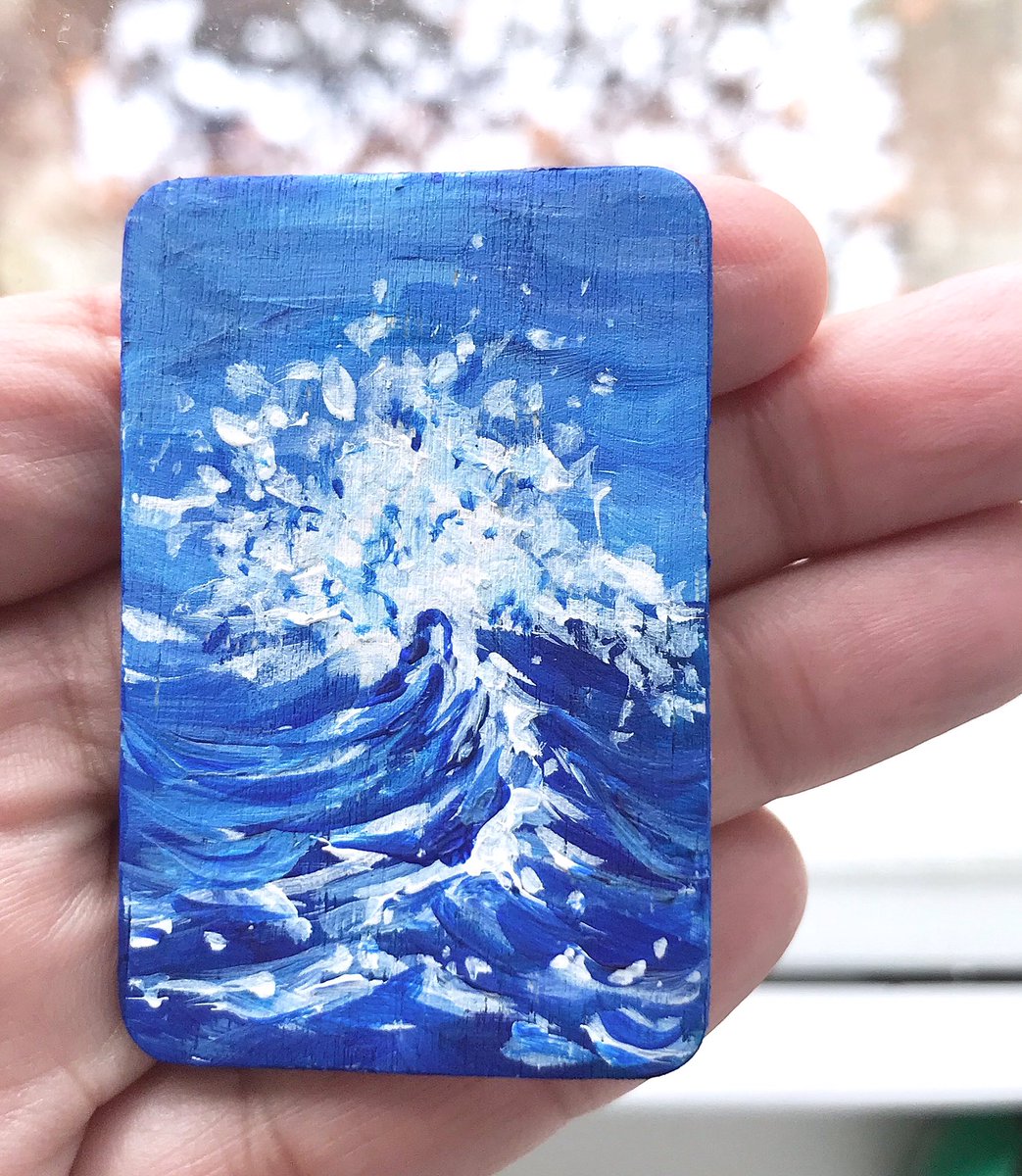 smita_jagtap's tweet photo. βSplashβ π #miniacrylicpainting #seascape #seascapepainting #acrylicpainting #painting #miniaturepainting #miniatureart #acrylicseascapepainting #tinypaintingoftheday #artgram #artfido #acrylicsonwood #sea #water #waves #wavessplashing https://t.co/OzeQmYtsTB