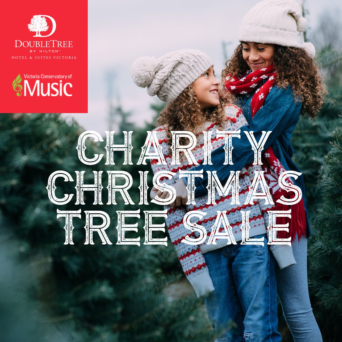 DoubleTreeVic's tweet image. Mark your calendars! Our annual Charity Christmas Tree sale is on Dec 1st and 2nd from 10 am - 2 pm. All trees are only $50 with proceeds going to the Victoria Conservatory of Music. | #DoubleTreeVictoria #ExploreVictoria