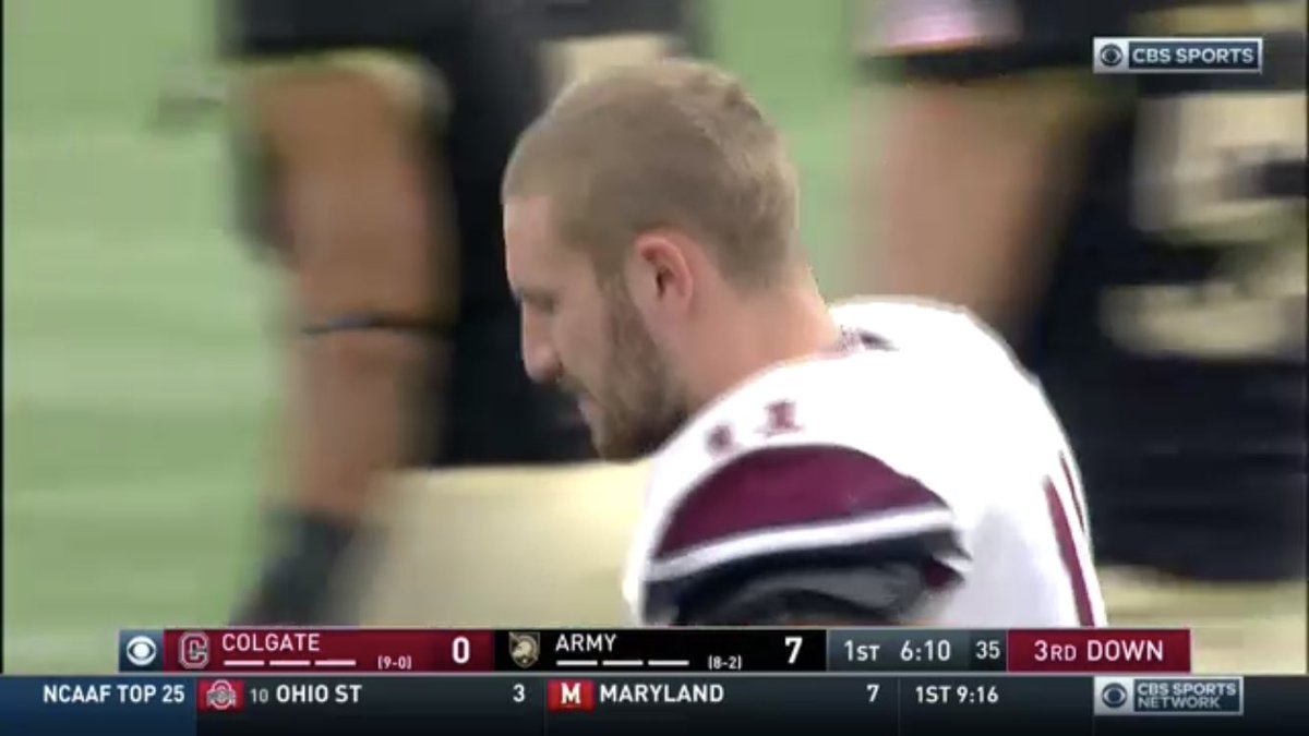 BrianMConn9's tweet photo. Great to be able to watch  @11_sage lead undefeated Colgate vs. Army today on CBSSN. Watch now!! https://t.co/IX4QyWN49k