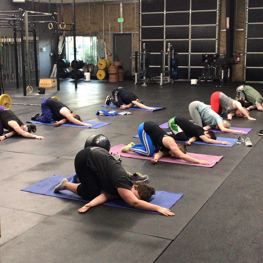 CrossFit45North's tweet photo. Saturday morning RomWod @crossfit45north #stretchyoself #recovery #45north #swoleandflexy https://t.co/ZYrvuQalZW