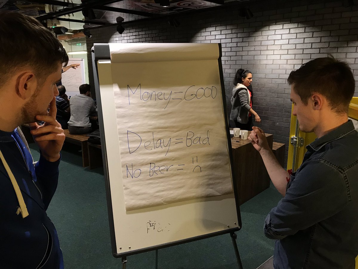 PatrickCJConway's tweet photo. Just the @Hastili_Co team hard at work devising our next business strategy. 🤔 #startup #StartupWeekend #entrepreneur #bringbeer https://t.co/Lsby2S9BbN