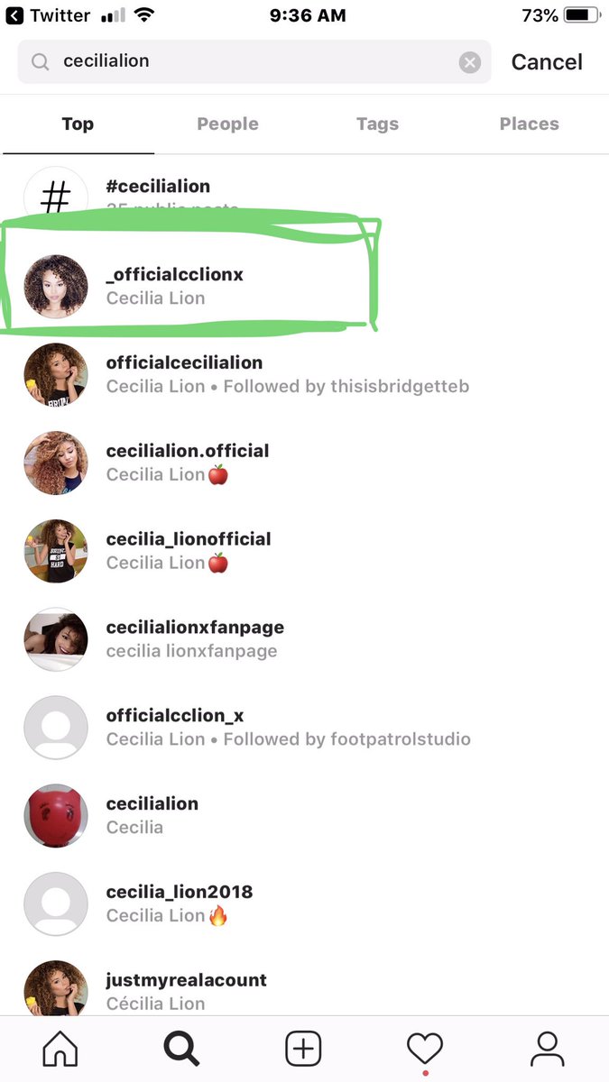 Cecilia lion instagram
