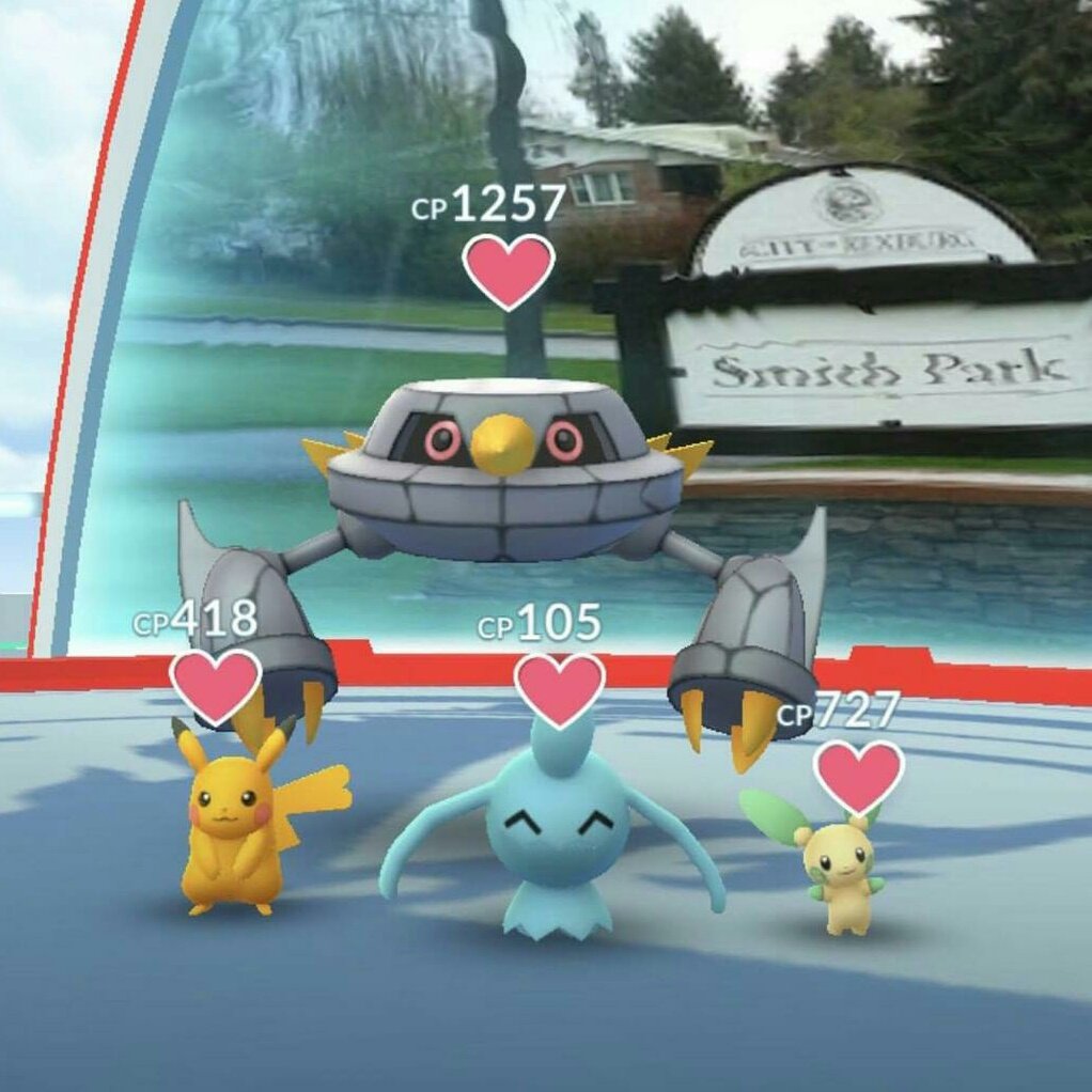 totalmonsense's tweet photo. I call this first one "Lil' Dudes, Big Ears" 🐰 by joshuamarvin13 &amp; dallin.hilton on IG. Plus, see their robot housekeeper in "Protecting the Babies" aka "Codsworth Babysits". ☢️ (Holler if u get my reference!) #pokemongo #themegym #smalltheme #littletheme #tinytheme #teamvalor https://t.co/uNmH0ubQyv