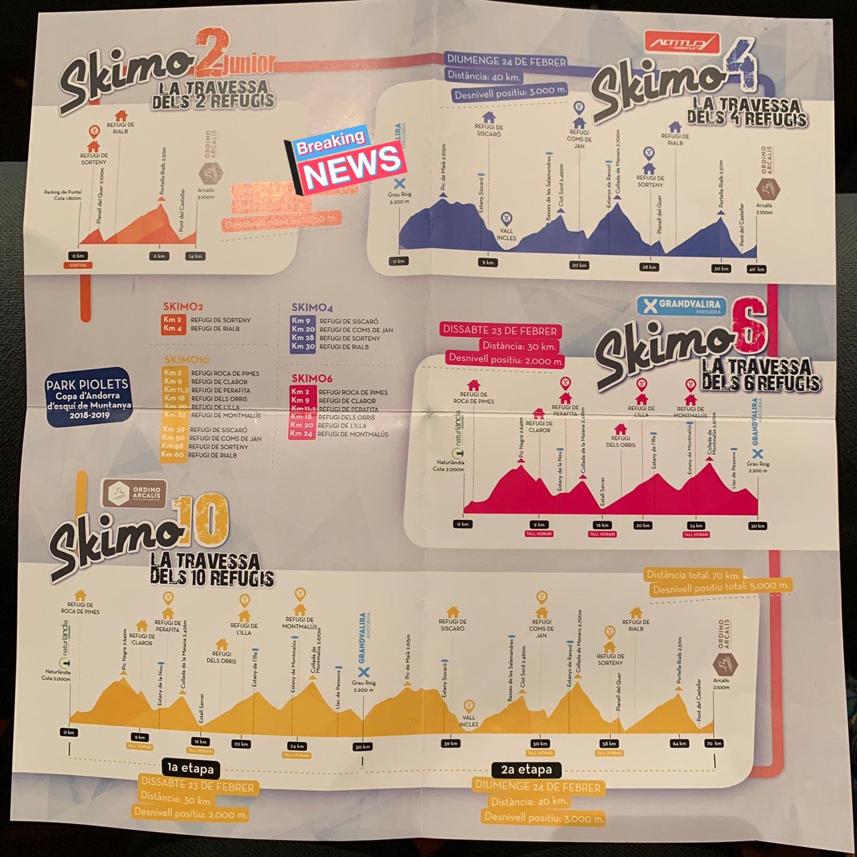 LaSportivaSpain's tweet photo. Al descubierto los itinerarios de #SkimoAndorra 2019 😍 New! #Skimo2 junior & #Skimo4 y las ya míticas #Skimo6 & #Skimo10
@lasportivatwitt @grandvalira https://t.co/h1ojikJVCy
