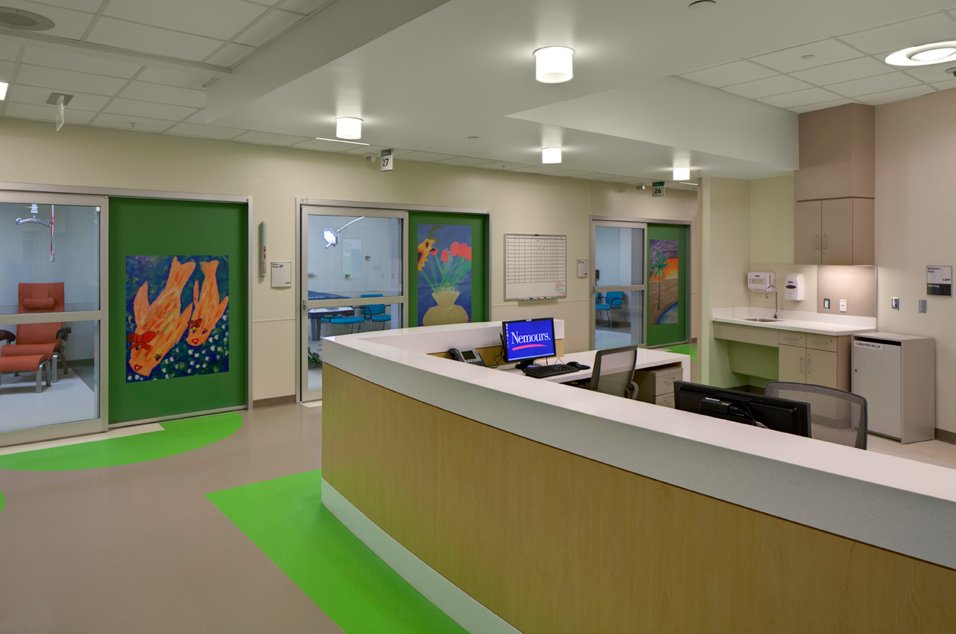 ASID's tweet photo. [NEW RESEARCH] #ImpactOfDesign Vol. 4 is live! Nemours Alfred I. DuPont Hospital for Children stands out for its bright interiors, colorful façade, innovative almond-shape, cost-saving solutions, and kids’ influence on the aesthetic. View the case brief - https://t.co/PBLOSUGQlf https://t.co/6RaSZKiDlw