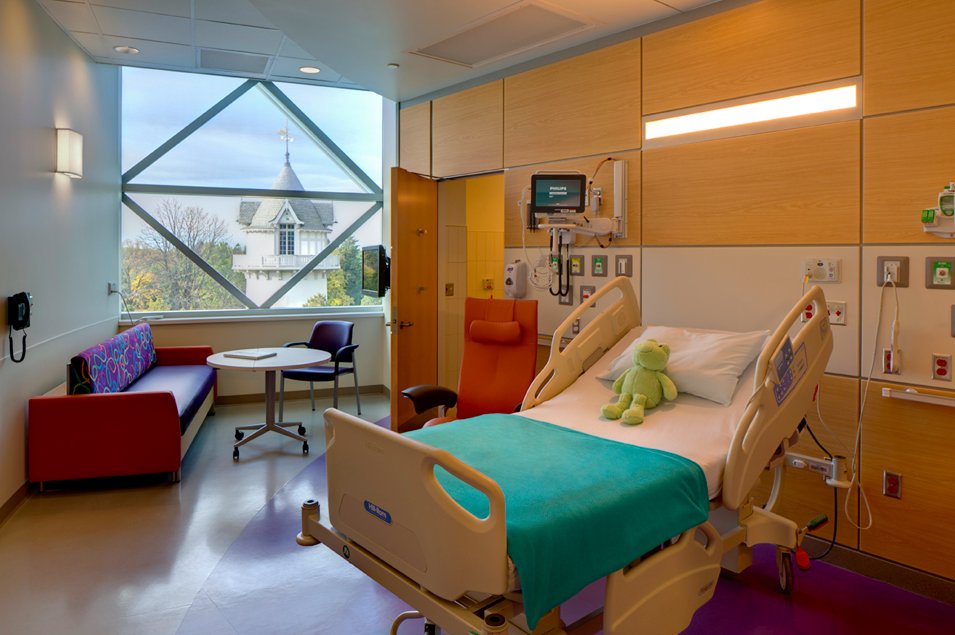 ASID's tweet photo. [NEW RESEARCH] #ImpactOfDesign Vol. 4 is live! Nemours Alfred I. DuPont Hospital for Children stands out for its bright interiors, colorful façade, innovative almond-shape, cost-saving solutions, and kids’ influence on the aesthetic. View the case brief - https://t.co/PBLOSUGQlf https://t.co/6RaSZKiDlw