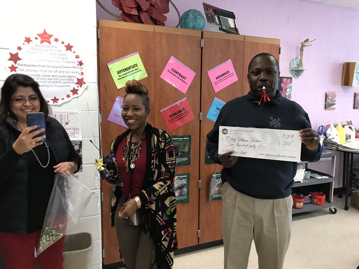 MCV_Watson's tweet photo. @LEAFGrants @Terry_Rangers @Terry_Yearbook Thank you LEAF Grants.  I was so thrilled with my surprise!  Thank you so much for the travel grant to the Figurative Arts Convention and Expo. It will be so much fun sharing what I learned with the district. https://t.co/waJ64cZ5yR