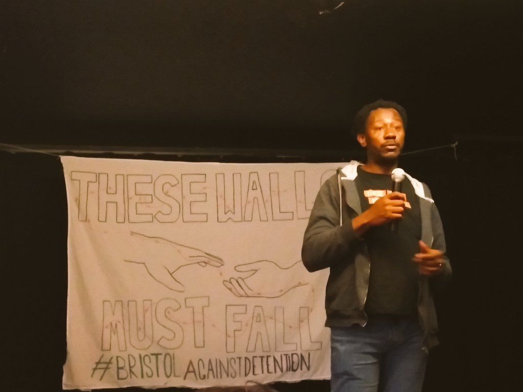 carla_denyer's tweet photo. Arrey from @FreedVoices, @bristolgreen Fi Hance, @LabourBristol Ruth Pickersgill &amp; Bristol West MP @ThangamMP at These Walls Must Fall campaign launch against indefinite detention of migrants. Really hope it succeeds! (Look up on Fb to get involved.) #BristolAgainstDetention https://t.co/sZItoCeeiQ