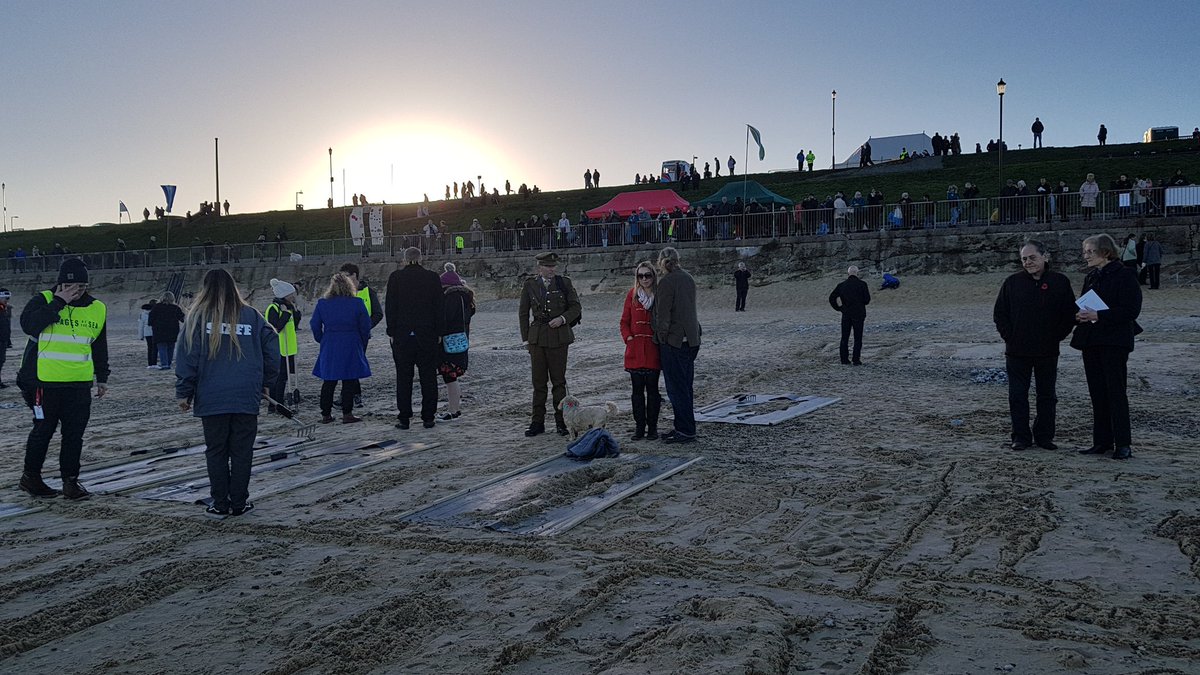 2mexicans's tweet photo. #100years very powerful day at golston beach and as with others the imprint of men who gave there lives so we would the days of peace  for that we thank you all and may we never fight and loose good men and women may the Lord be with you https://t.co/pSP0opkROi