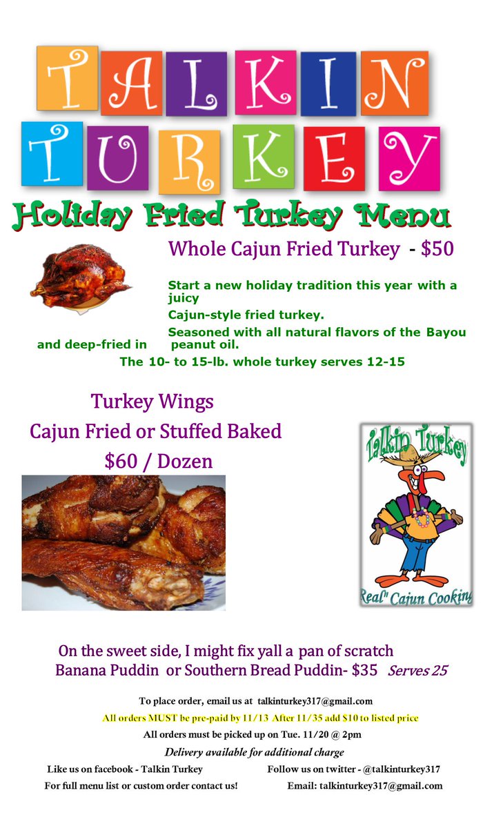 talkinturkey317's tweet photo. Cajun Fried Turkey anyone?!visit our website https://t.co/DlkSt51nWF       #cajunfood  #foodporn   #gobblingood https://t.co/JlgLD5Gd1d