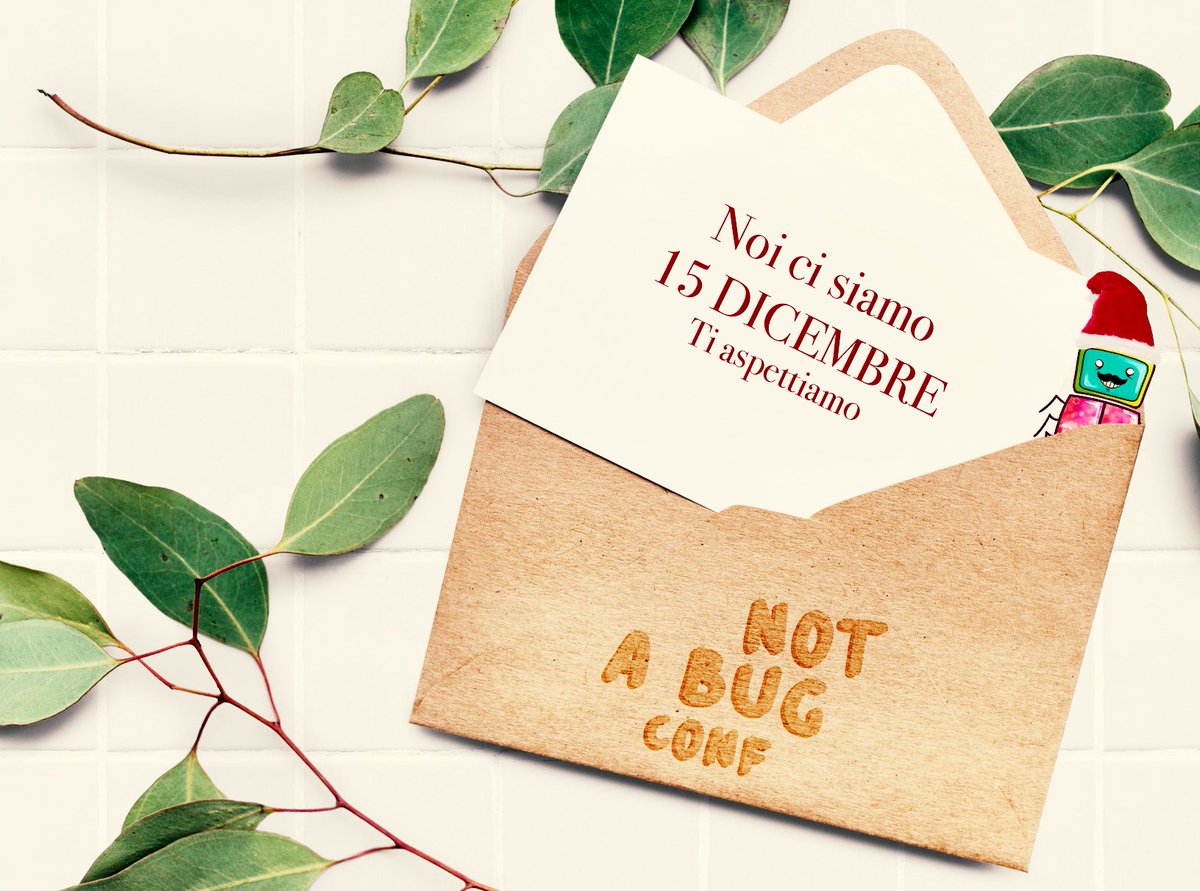 notabugconf's tweet image. Noi ci siamo ✨
15 DICEMBRE, #savethedate❄️
☃️ NotABug sta tornando, con un evento tutto nuovo! 🎄