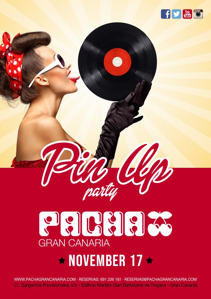 PachaGC's tweet image. 🇪🇸 Pin Up Party 🍭 ¡Una fiesta para mujeres con MAYÚSCULAS! 💄👠 nos vemos en Pacha Gran Canaria 
🇬🇧 Pin up party 🍭 a party for Real WOMEN! 💄👠 see you at Pacha Gran Canaria 🍒

Bookings/Reservas 691 23 61 81 · Reservas@pachagrancanaria.com

#PachaGC #GranCanaria #ViveLaNoche