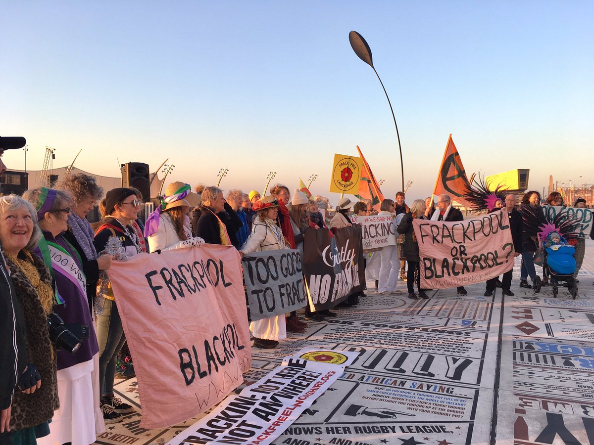 frackfreelancs's tweet photo. Hi @BBCLancashire @GranadaReports @BBCNWT @The_Gazette @leponline @lsaexpress we welcomed fabulous #Strictly to Blackpool✨ today - with a message for @Conservatives government: #StrictlyNoFracking
Blackpool's about dancing & holidays, not fracking & quaking! #ClimateEmergency https://t.co/n4Un8m7v5N
