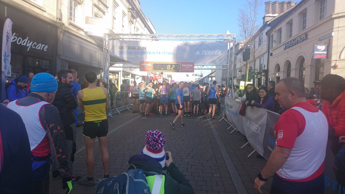 BobSqCranks's tweet photo. In a winter of trying something different to mix up 'a la velo' fitness, First ever trail race survived today @kendalmountain #KMF2018 10KM, thanks to organisers &amp; Marshalls 👍🏻😁 great event,  no thanks though for including #BeastBank #Sadistic #ContravenedGenevaConvention 😭😂 https://t.co/K9wglRw3UG