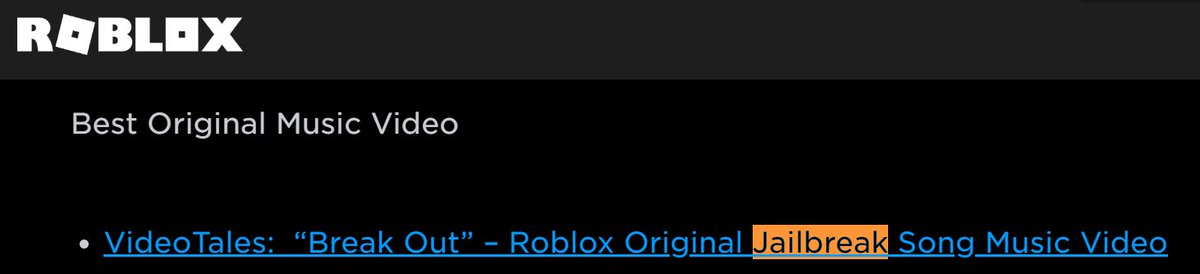 Bloxy News Rdc2020 On Twitter Hey Look Jailbreak Isn T Mentioned Once Except As Part Of A Music Video Now You Guys Can T Call It Rigged - how do you get songs on jailbreak on roblox