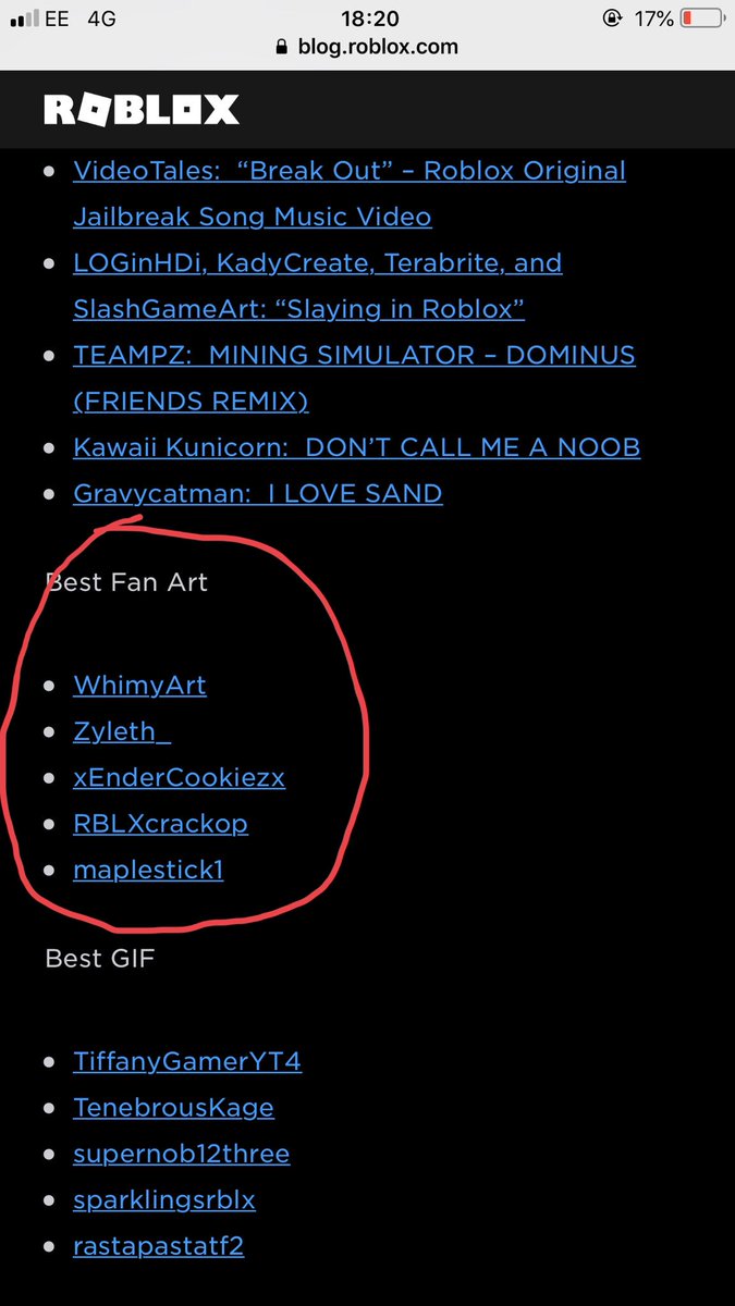 Zyleth On Twitter Wow I Really Didnt Think I D Get Through To The Finals This Is Amazing Thank You For Nominating Me Lets See If We Can Get The Bloxy Two Years - roblox vote for bloxy 2018