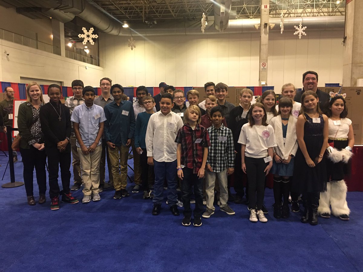 djprothero's tweet photo. Spending the day in Chicago with this amazing group of young inventors at the Chicago Toy &amp; Game Fair!  #TOGAnine @STEM_Saratoga @sa_owens @clolson31 https://t.co/PrCD9oLbfy