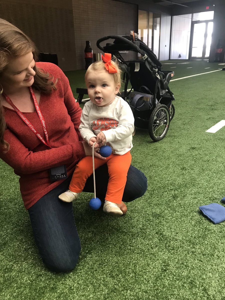cfbhall's tweet photo. Never too young to root for your team! We love our #tinyfans! @ClemsonFB #TailgateSaturdays Built by @HomeDepot #ImaRealFan https://t.co/UCaGp6CJbz