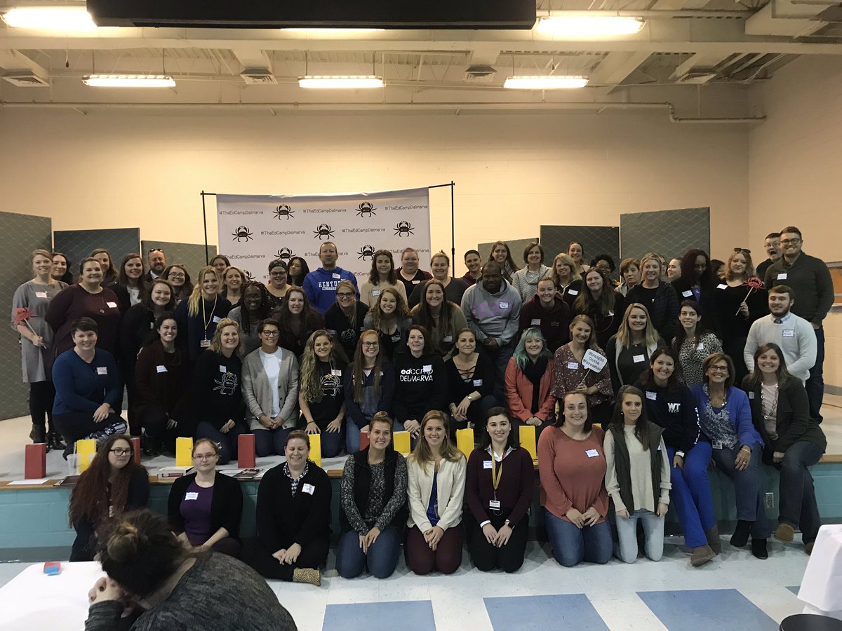 scedpe's tweet photo. All @SalisburyU educators @TheEdCampDLMVA today!! A wonderful learning opportunity for everyone! @lahenry96 @Seidelschool @su_pds https://t.co/Jao2EcZRjp