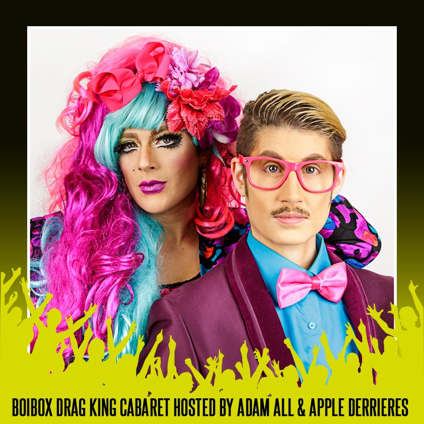 HearHerFestival's tweet photo. We're excited to announce that @boiboxsoho Drag King Cabaret will be at #DIVAMusicFest18! It will be an extra special extravaganza hosted by dynamite Drag duo Adam All & Apple Derrieres, featuring a selection of London's shining Drag King superstars! https://t.co/IJfwm4bDzI ⚡️ https://t.co/GcexjJjtQF