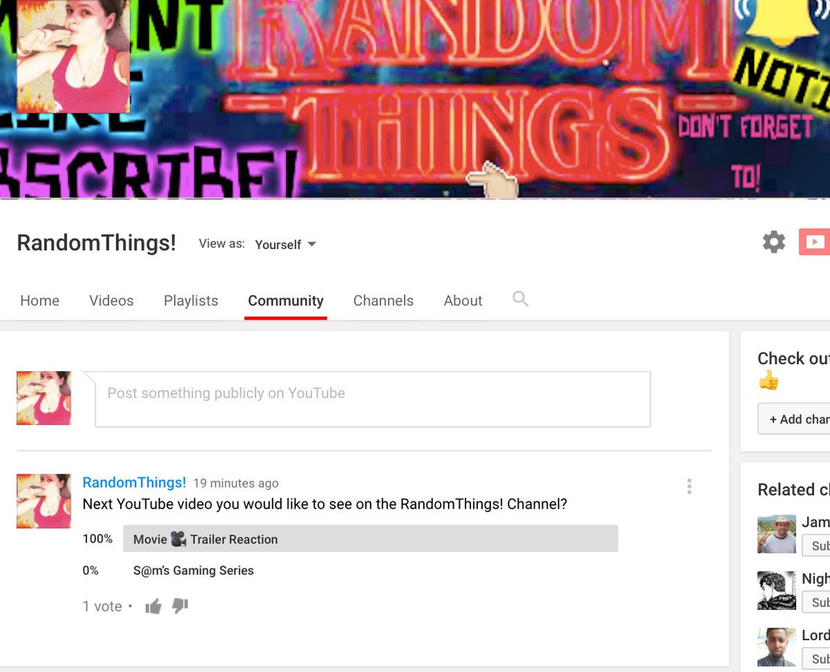 StrangeThing21's tweet image. Guys New Poll up on my YT channel! YOU get to choose what you want to see! GO VOTE OVER THE NEXT 24 hours!! ❤️👋🙌🙏😘 See you there😉 #Poll #NewPoll #YouTube #Vote #MovieTrailerReaction #GamingSeries #Gaming #Games #Movie #MovieTrailer #FamilyFriendly #IAmACreator #SmallYouTuber