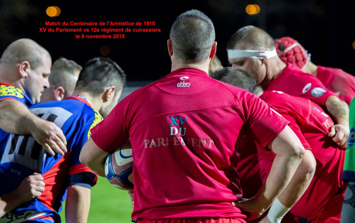 XVduParlement's tweet photo. 100ans Armistice,@XVduParlement vs 12e régiment de cuirassiers pr @BleuetFrance #jeportelebleuet #rugby #solidarite #lestweforget #devoirdememoire #remembrance #armistice #France #senateur #HugueSaury #Invictusgames #RemyBoulle #ffr #lnr#Armeedeterre #XVduParlement #eurocomFrance https://t.co/Ma1oHtMUuw