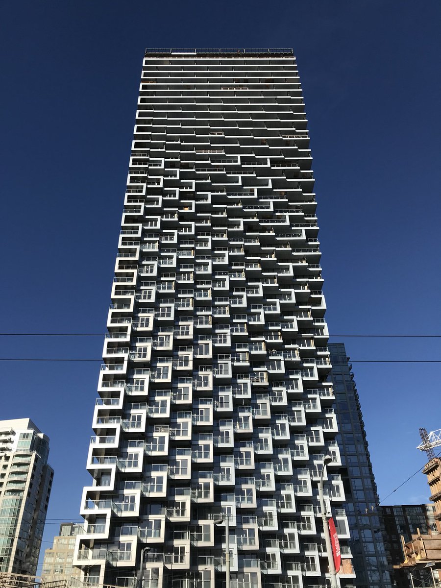KenCarrusca's tweet photo. Striking “Vancouver House” at the north end of the Granville Street bridge, Vancouver. Another project using PLC - Portland Limestone Cement in its concrete to reduce GHG emissions. @LehighHanson https://t.co/4EpcUoVxuC https://t.co/icdCMnb3X0