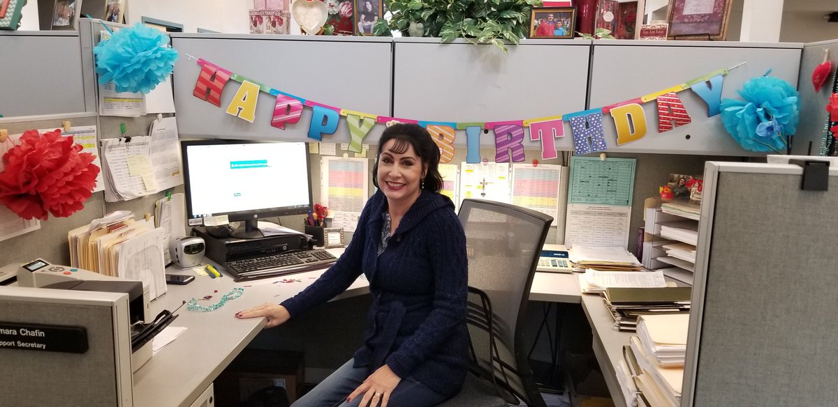 becbow28's tweet photo. SPED Department is so thankful for our Support Secretary and all she does! Happy Birthday, Tamara! #FSDplacetobe https://t.co/cpfjPiG3IZ