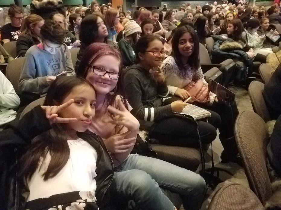 SkramstadEP's tweet photo. Central Middle School Drama Club took over 70 people to see Mary Poppins at Stages Theater in Hopkins on Friday night!  Congratulations to EPHS freshman Samara Koshiol, who did a fantastic job as Mrs. Corry!  #EPCMS #EPS272  #WeInspireEACH  #stcMaryPoppins https://t.co/yttRmt35Pb
